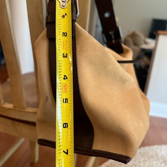 Banana Republic suede handbag tan & brown - Picture 4 of 15